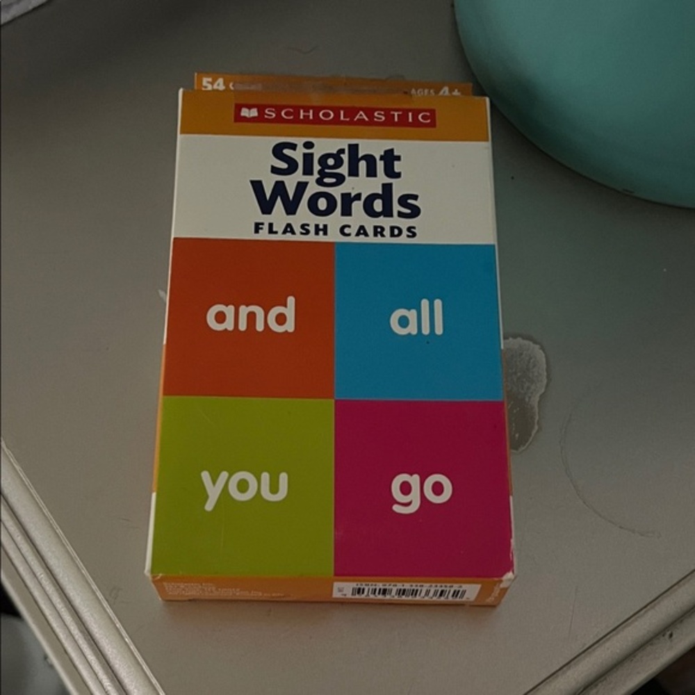 Scholastic Sight Words Flash Cards - Orange, Blue, Green, Pink